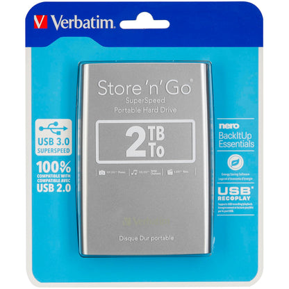 Verbatim Store n Go 2,5      2TB USB 3.0 silver             53189