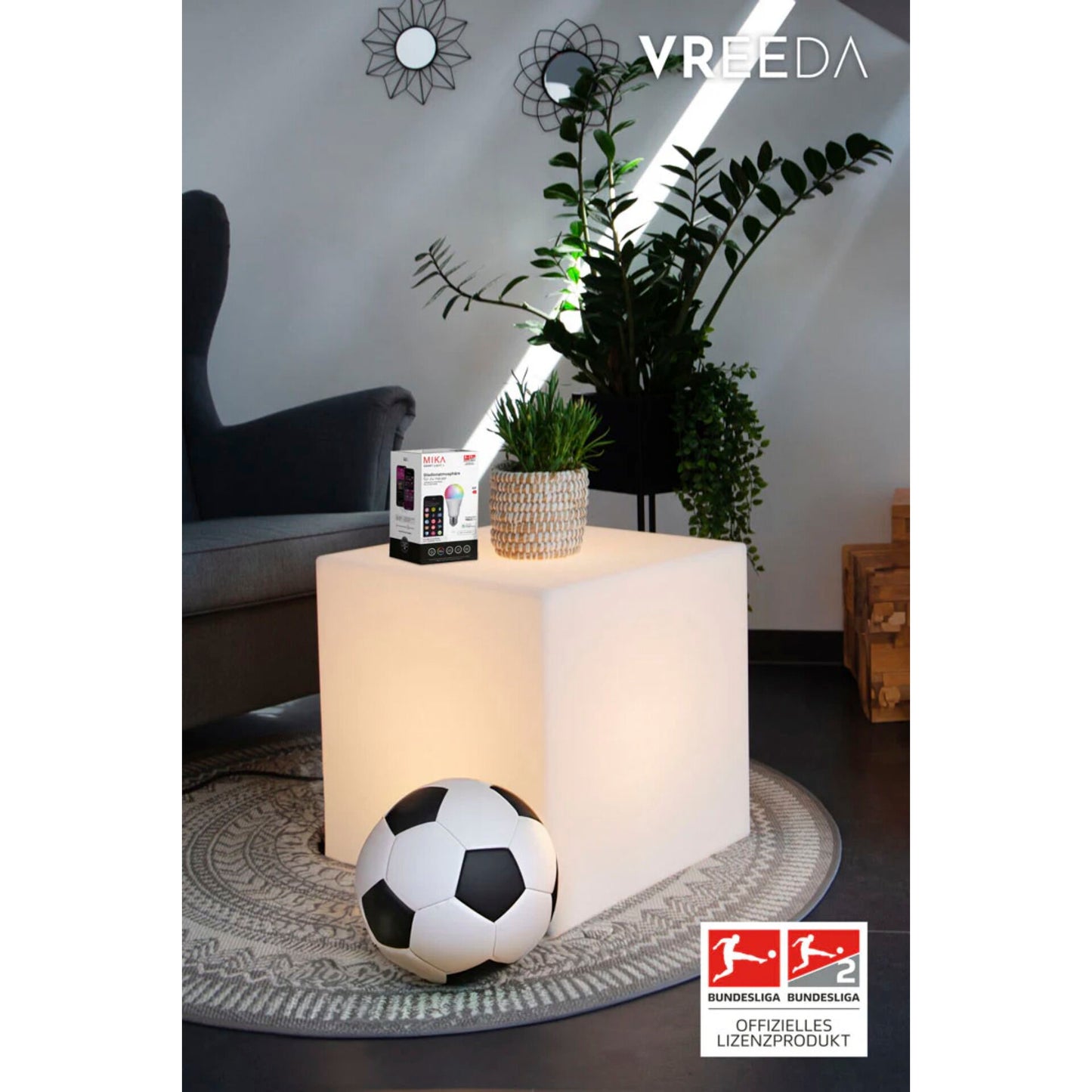 8 seasons Luminous Cube Outdoor 43cm Bluetooth