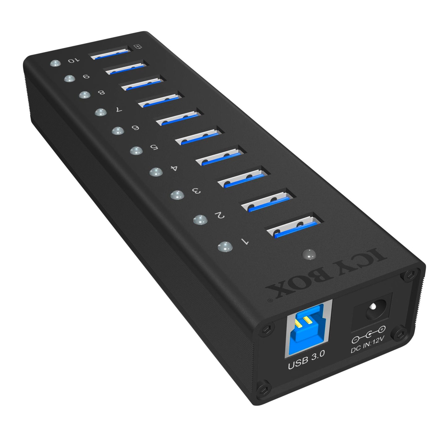 Raidsonic ICY BOX IB-AC6110 10-Port USB 3.0 Hub