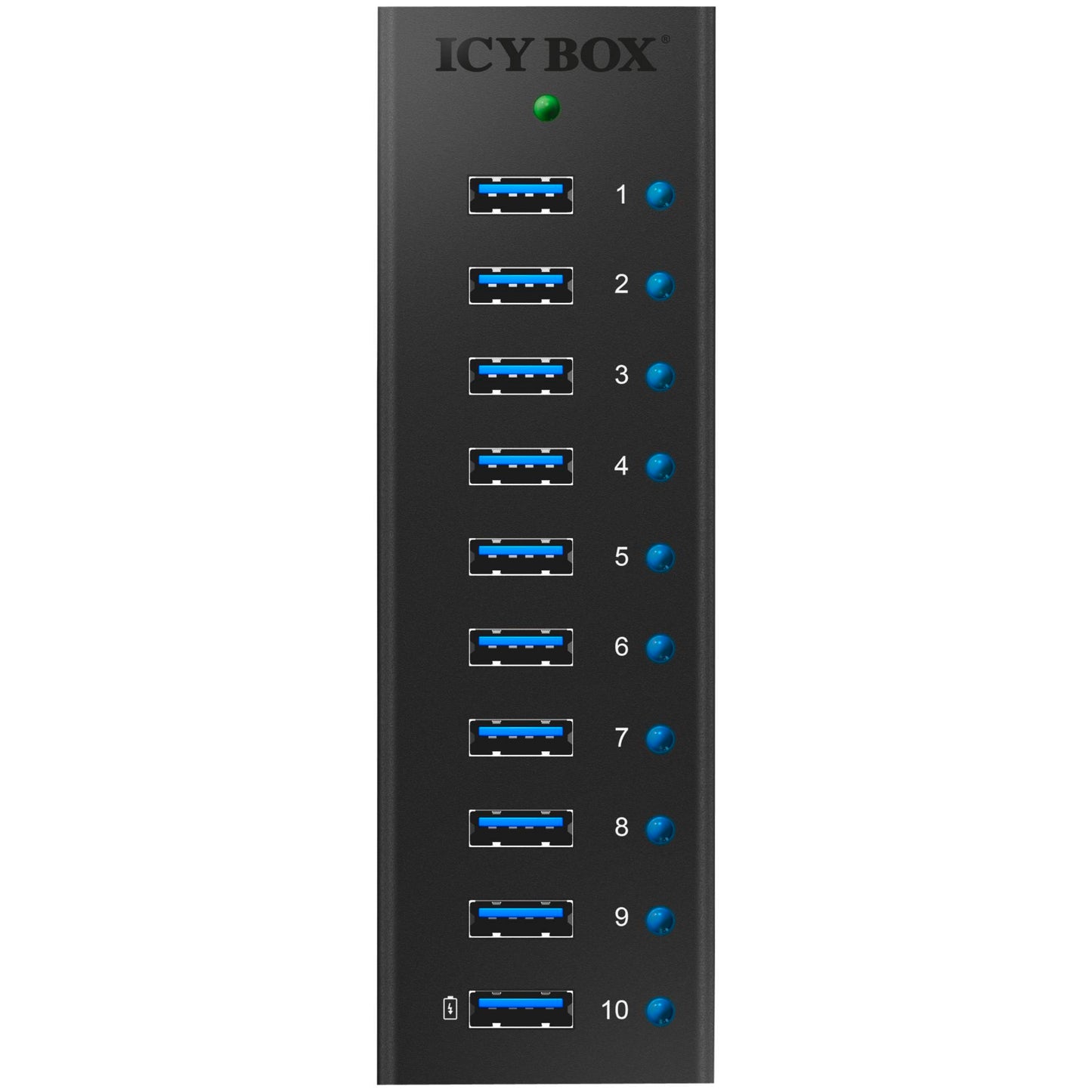 Raidsonic ICY BOX IB-AC6110 10-Port USB 3.0 Hub