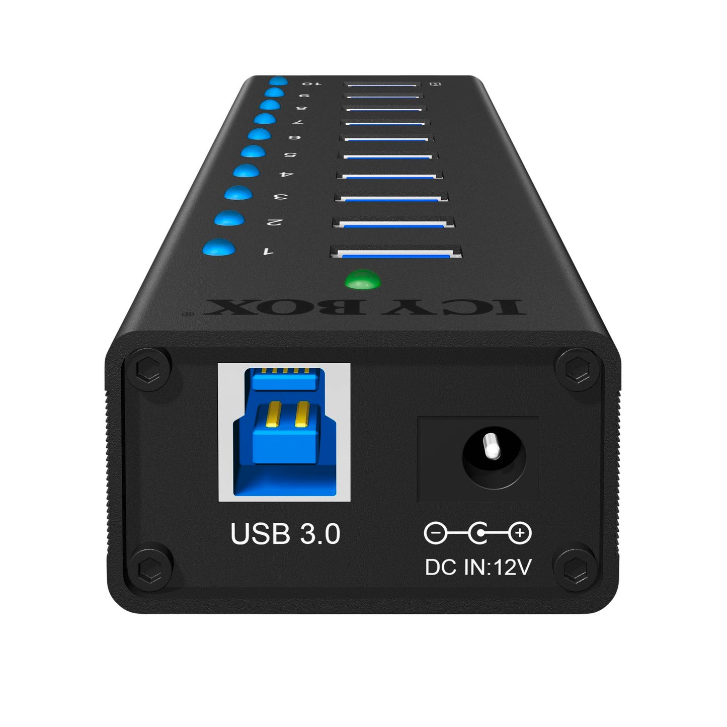 Raidsonic ICY BOX IB-AC6110 10-Port USB 3.0 Hub
