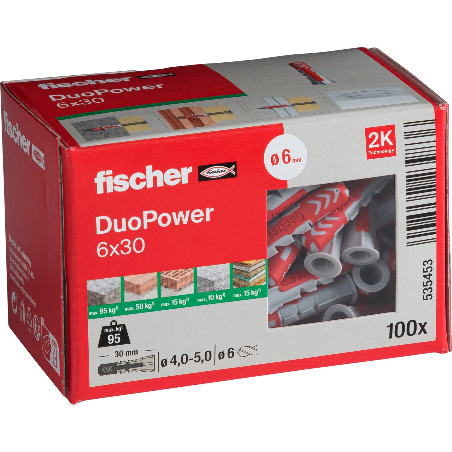 Fischer DUOPOWER 6x30 100 pcs