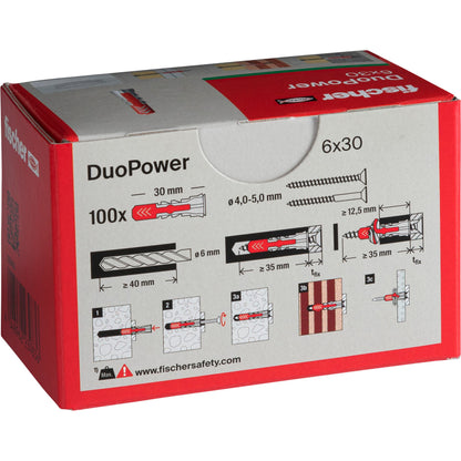Fischer DUOPOWER 6x30 100 pcs