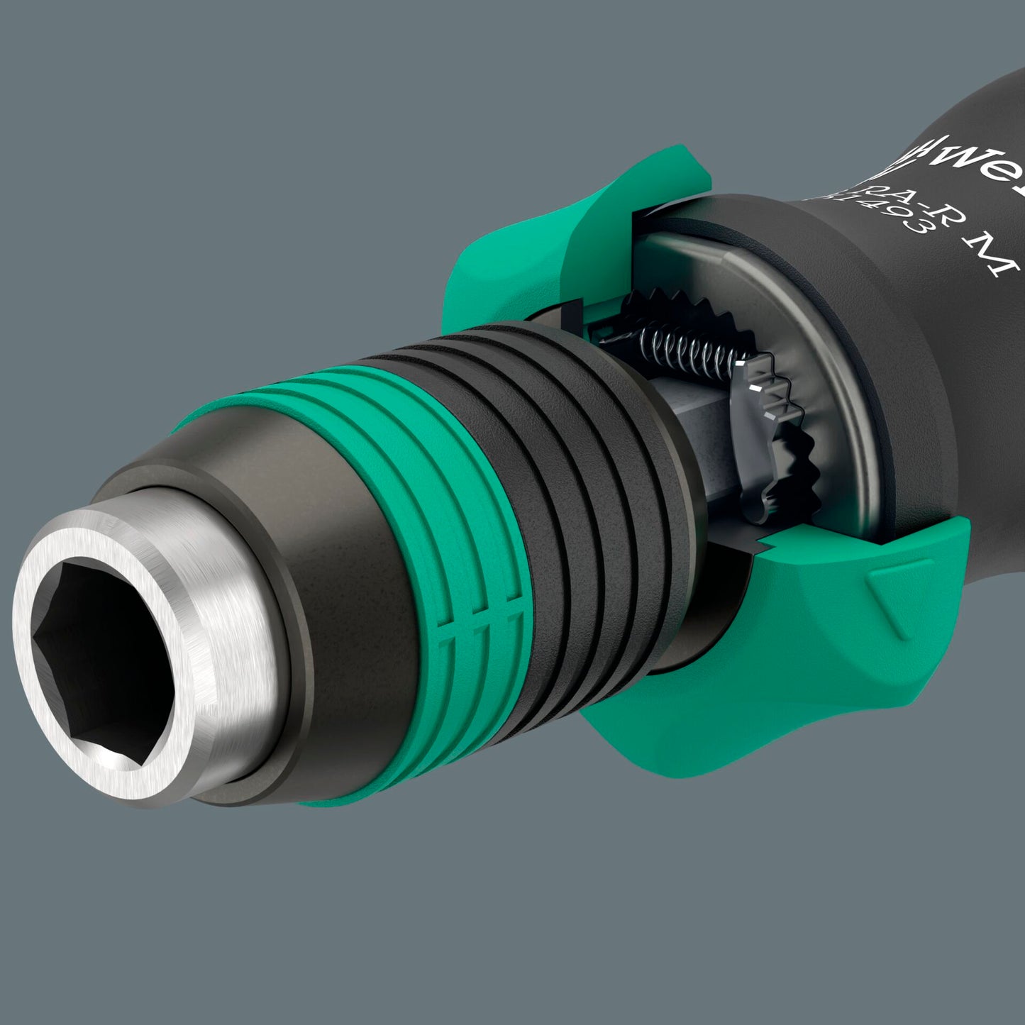 Wera 838 RA-R M Bitholding Screwdriver w.Ratchet func. 1/4
