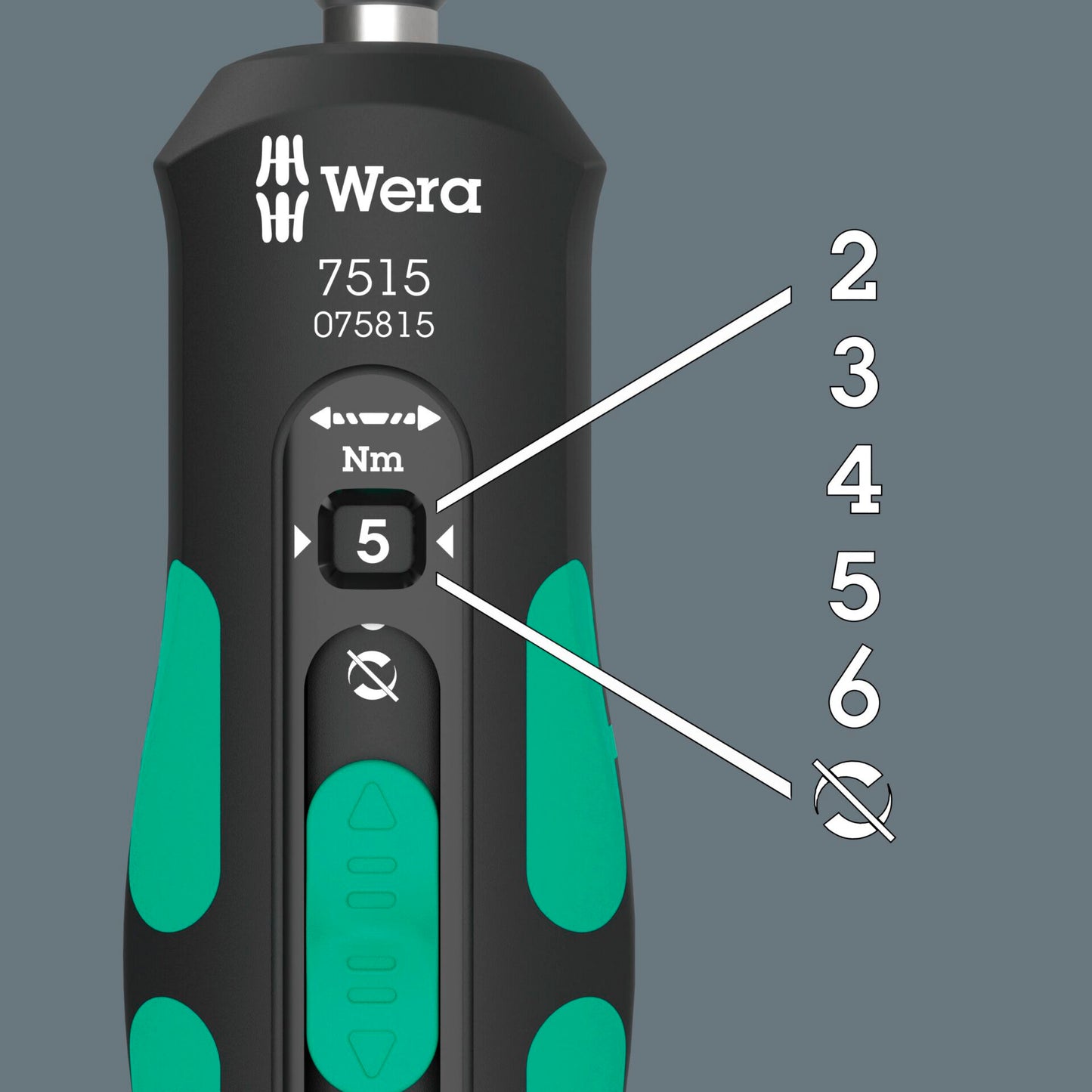 Wera 7515 Kraftform Safe-Torque Speed Torque Screwdriver 2-6Nm