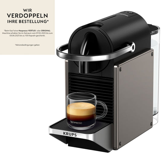 Nespresso XN 306 T Pixie Coffee Machine  titan   by Krups
