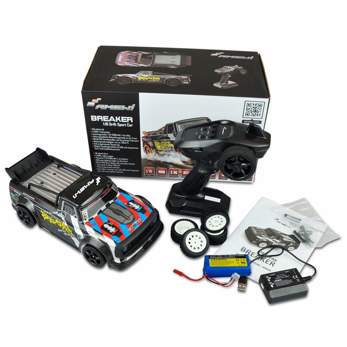 AMEWI Drift Sports Car Breaker 4WD 1:16 RTR