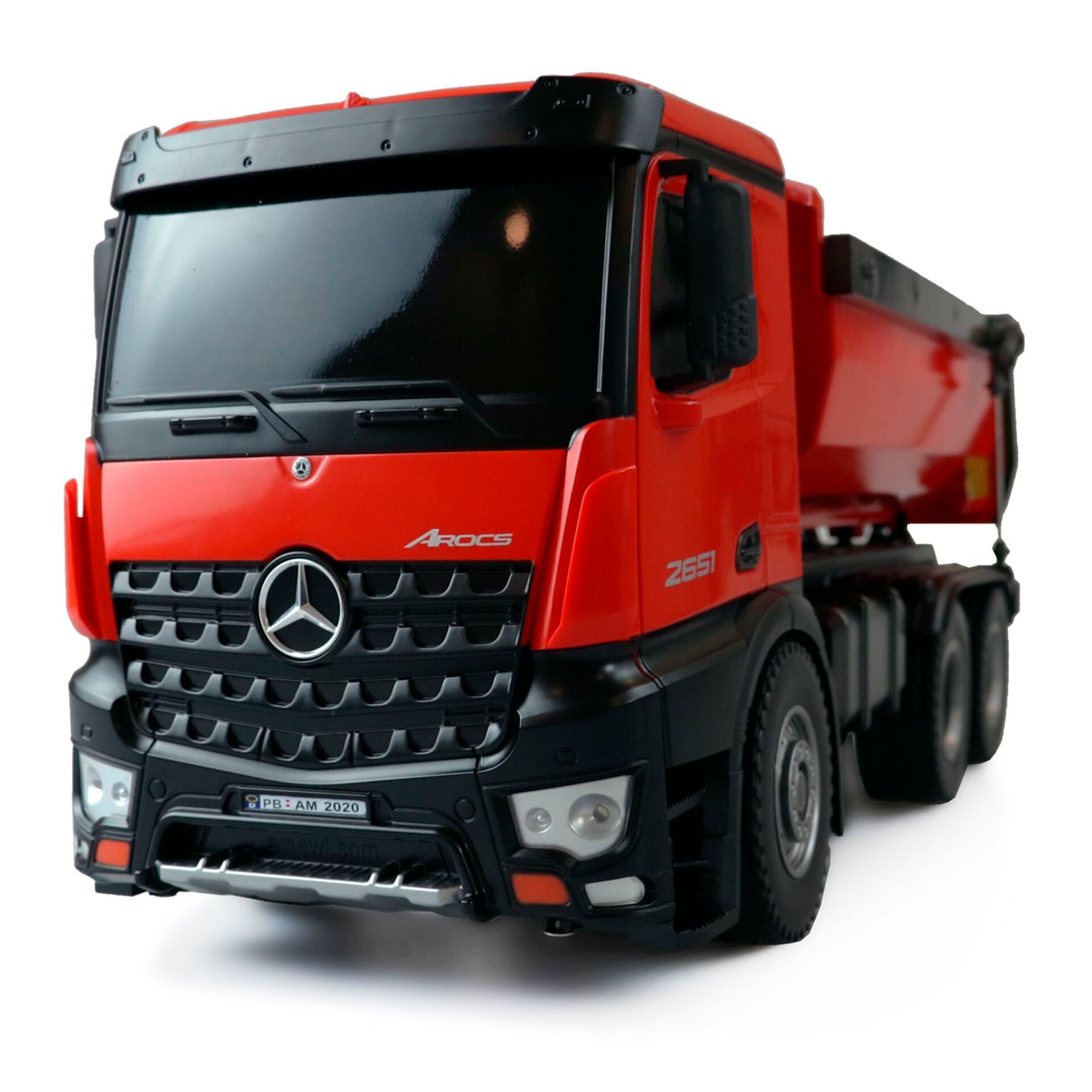 AMEWI Mercedes-Benz Arocs License DumpTruck RTR red 2,4GHz