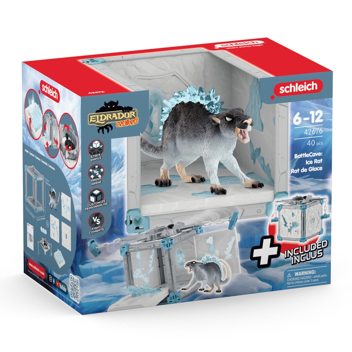 Schleich Eldrador Creatures BattleCave Ice Rat         42676