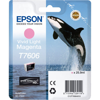 Epson ink cartridge vivid light magenta T 7606 N
