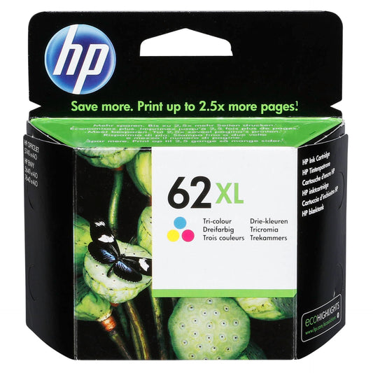 HP C2P07AE ink cartridge 3-farbig No. 62 XL
