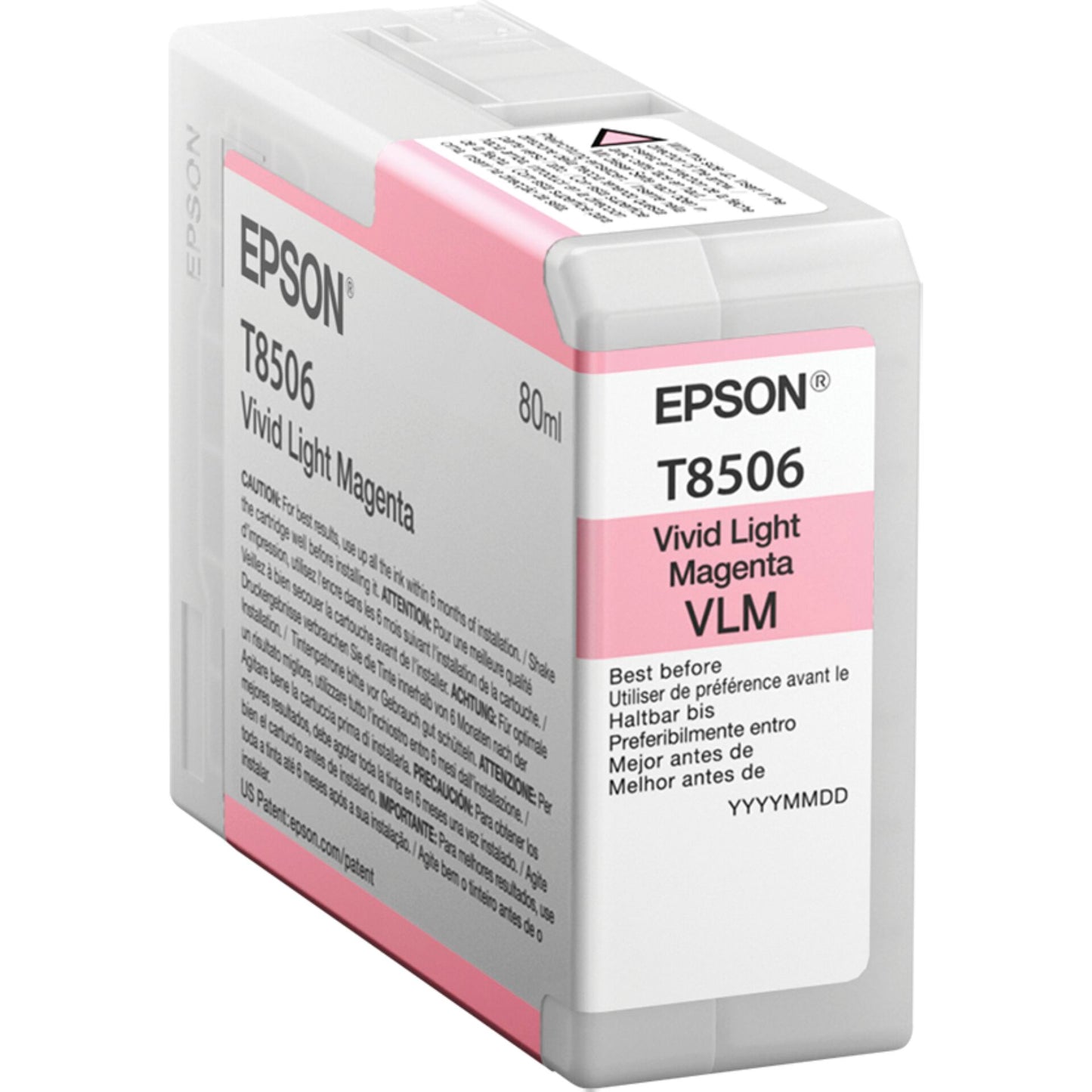 Epson ink cartridge vivid light magenta T 850 80 ml      T 8506N