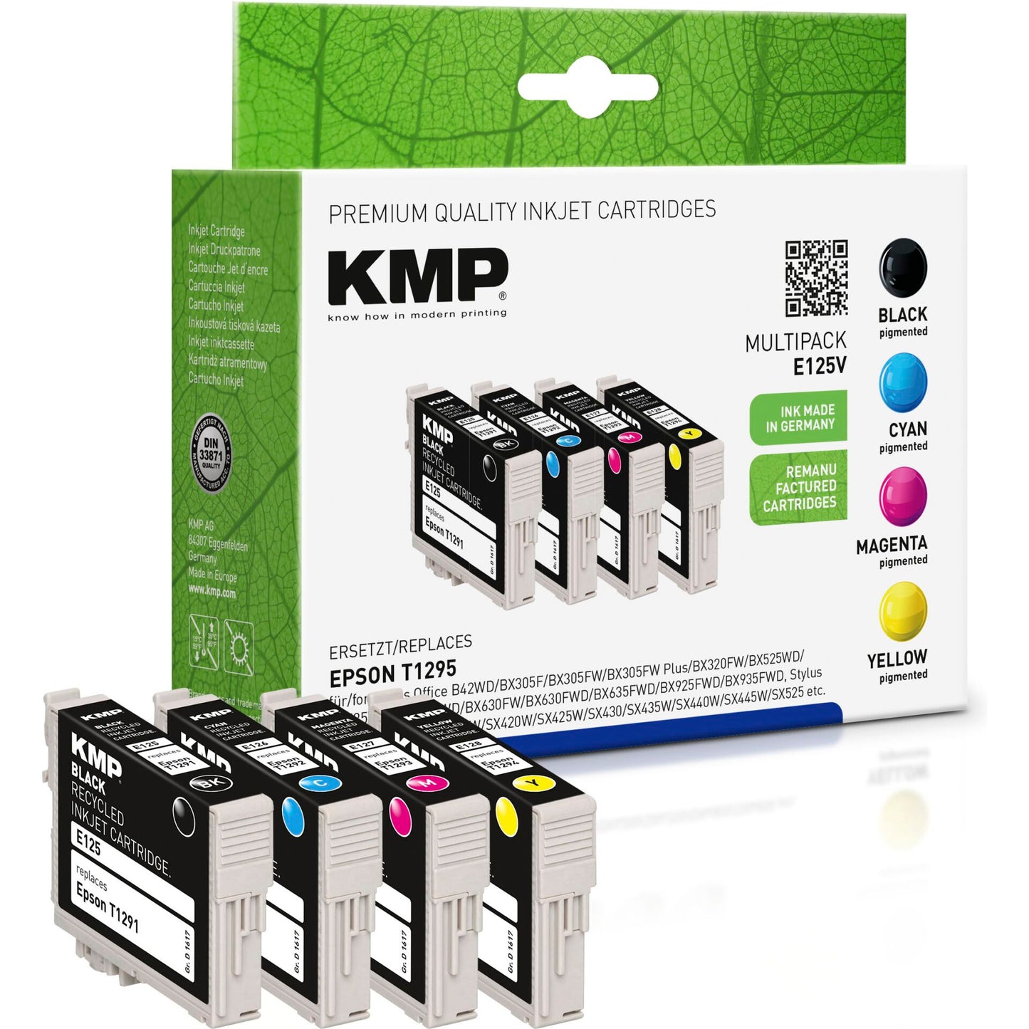 KMP E125V Multipack BK/C/M/Y compatible with Epson T 129