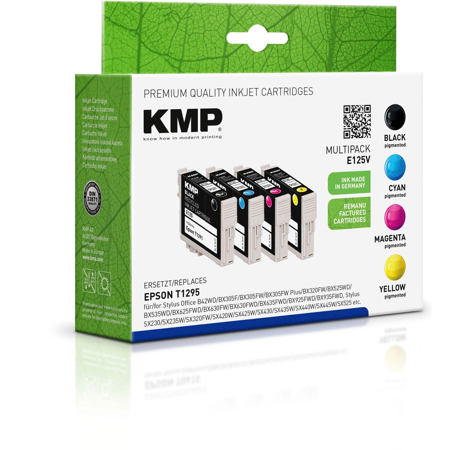 KMP E125V Multipack BK/C/M/Y compatible with Epson T 129