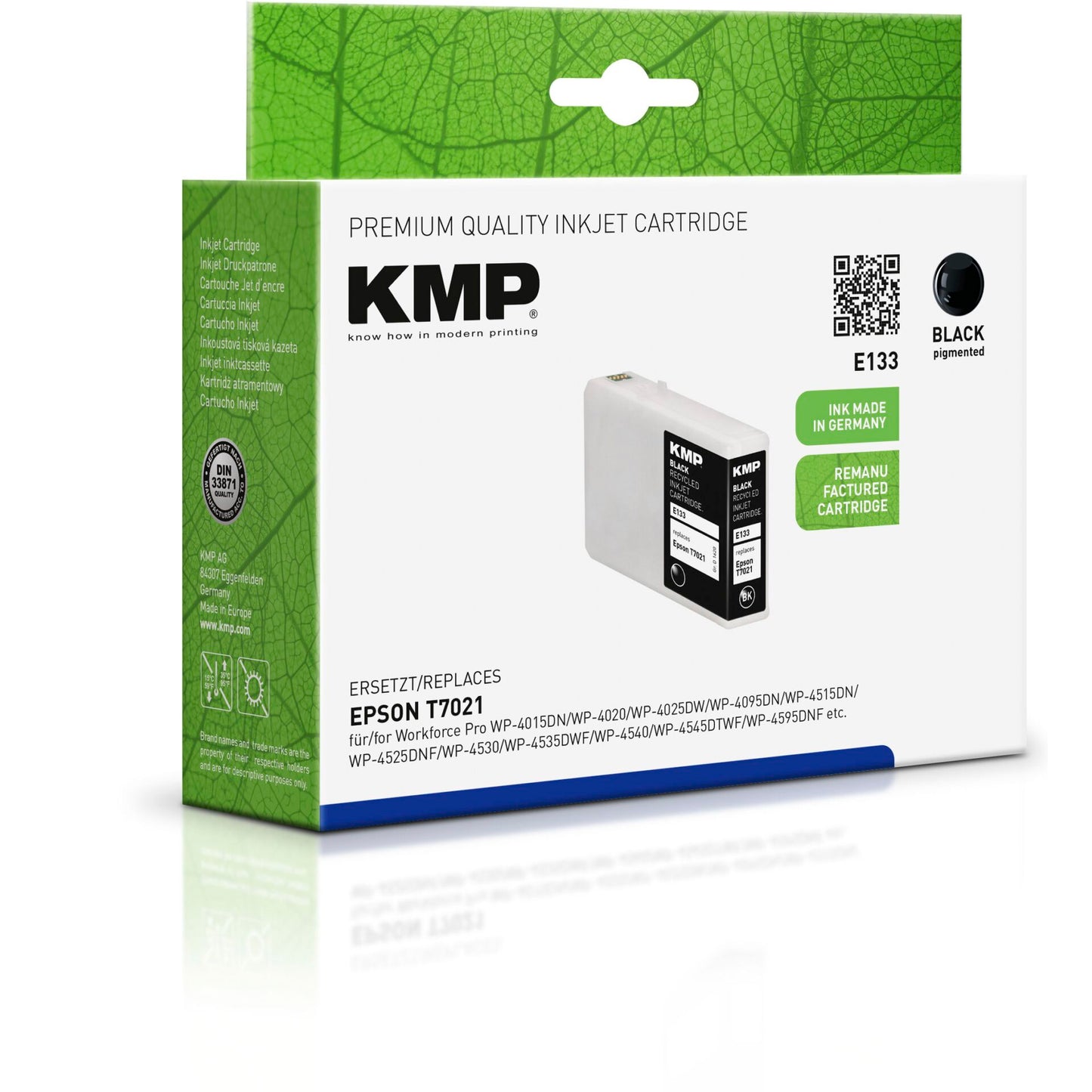 KMP E133 ink cartridge black compatible with Epson T7021