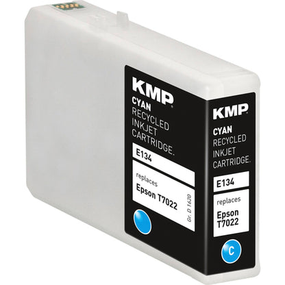 KMP E134 ink cartridge cyan compatible with Epson T7022