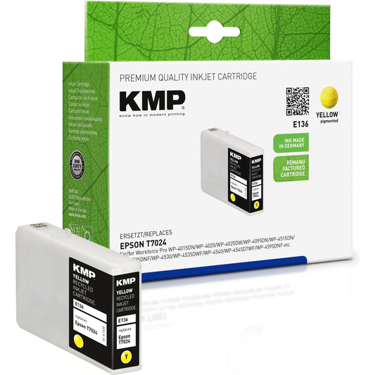 KMP E136 ink cartridge yellow compatible with Epson T7024