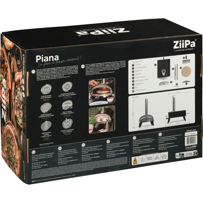 ZiiPa Piana Pellet Pizza Oven Charbon