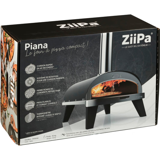 ZiiPa Piana Pellet Pizza Oven Ardoise