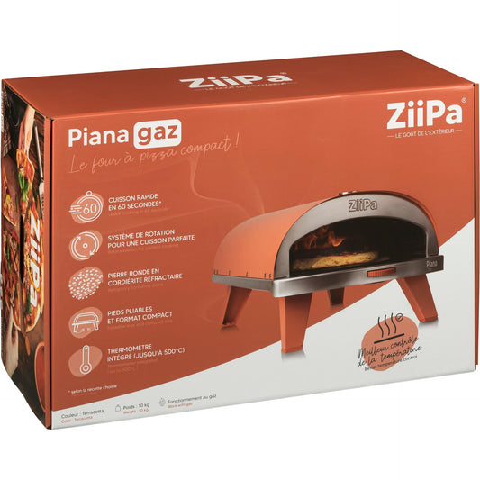 ZiiPa Piana Gas Pizza Oven Terracotta