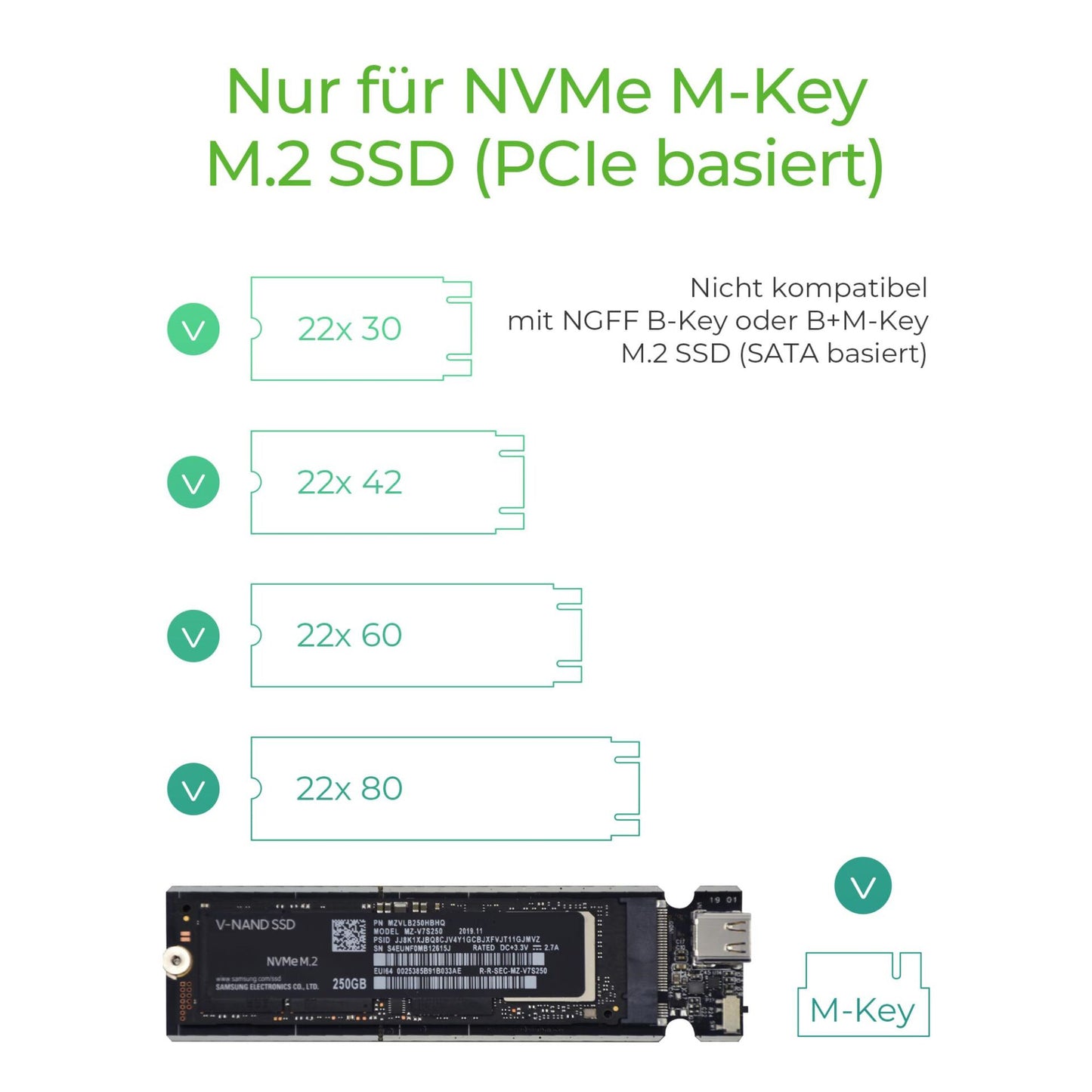 Raidsonic ICY BOX IB-1817M-C31 M.2 PCIe SSD aluminium enclosure