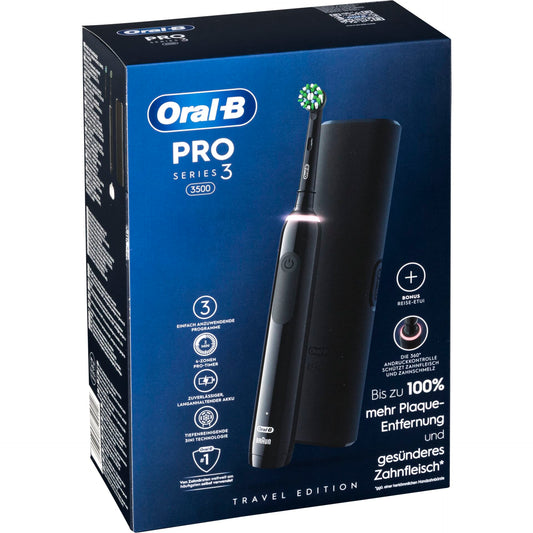Oral-B PRO 3 3500 Black Edition with travel case