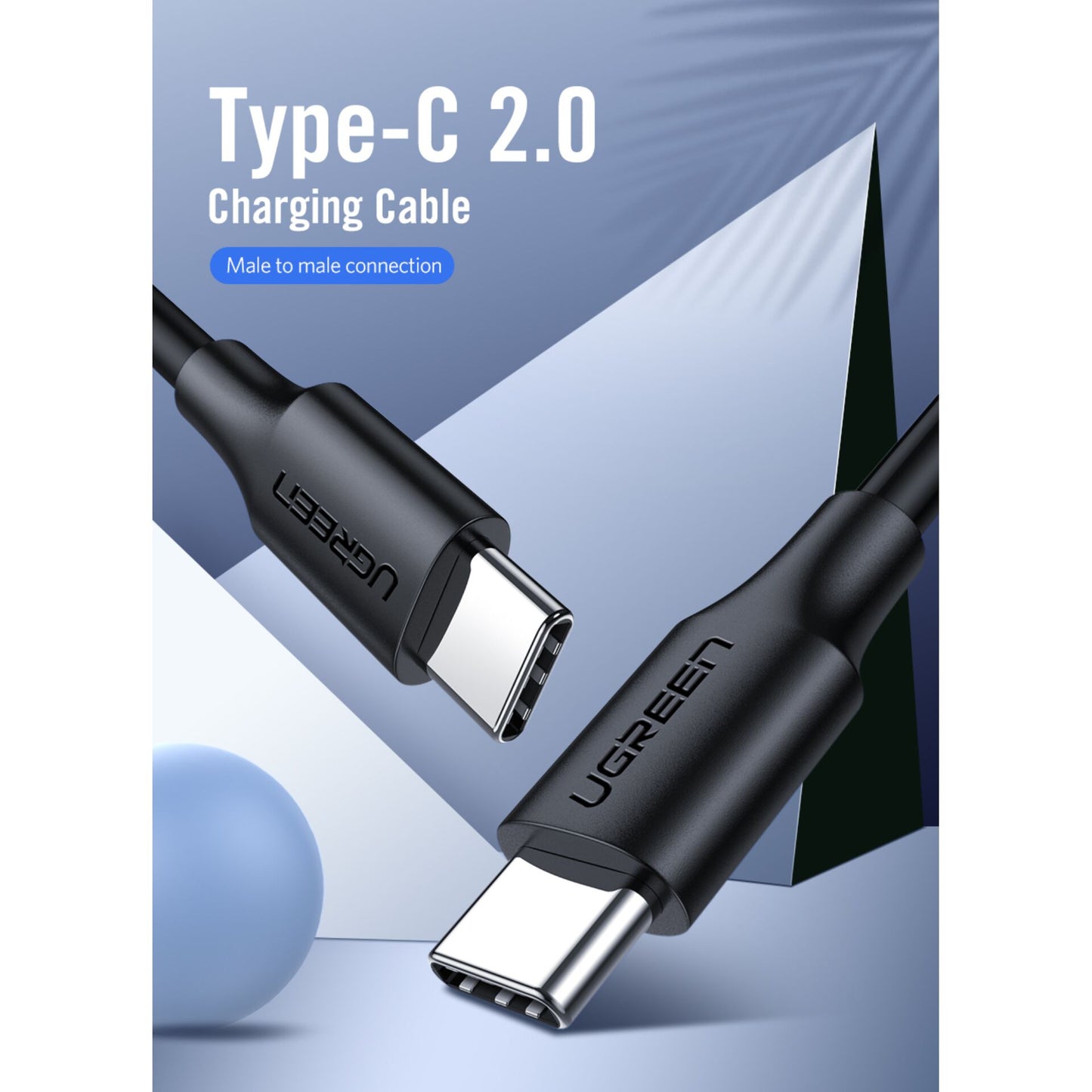 UGREEN USB-C 2.0 Cable 2m Black