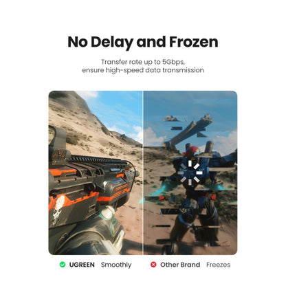 UGREEN Right Angle USB-C to USB-C Link Cable 5m Black