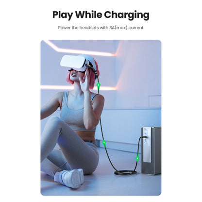 UGREEN Right Angle USB-C to USB-C Link Cable 5m Black