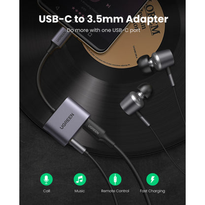UGREEN USB-C to 3.5mm Audio Adapter with PD