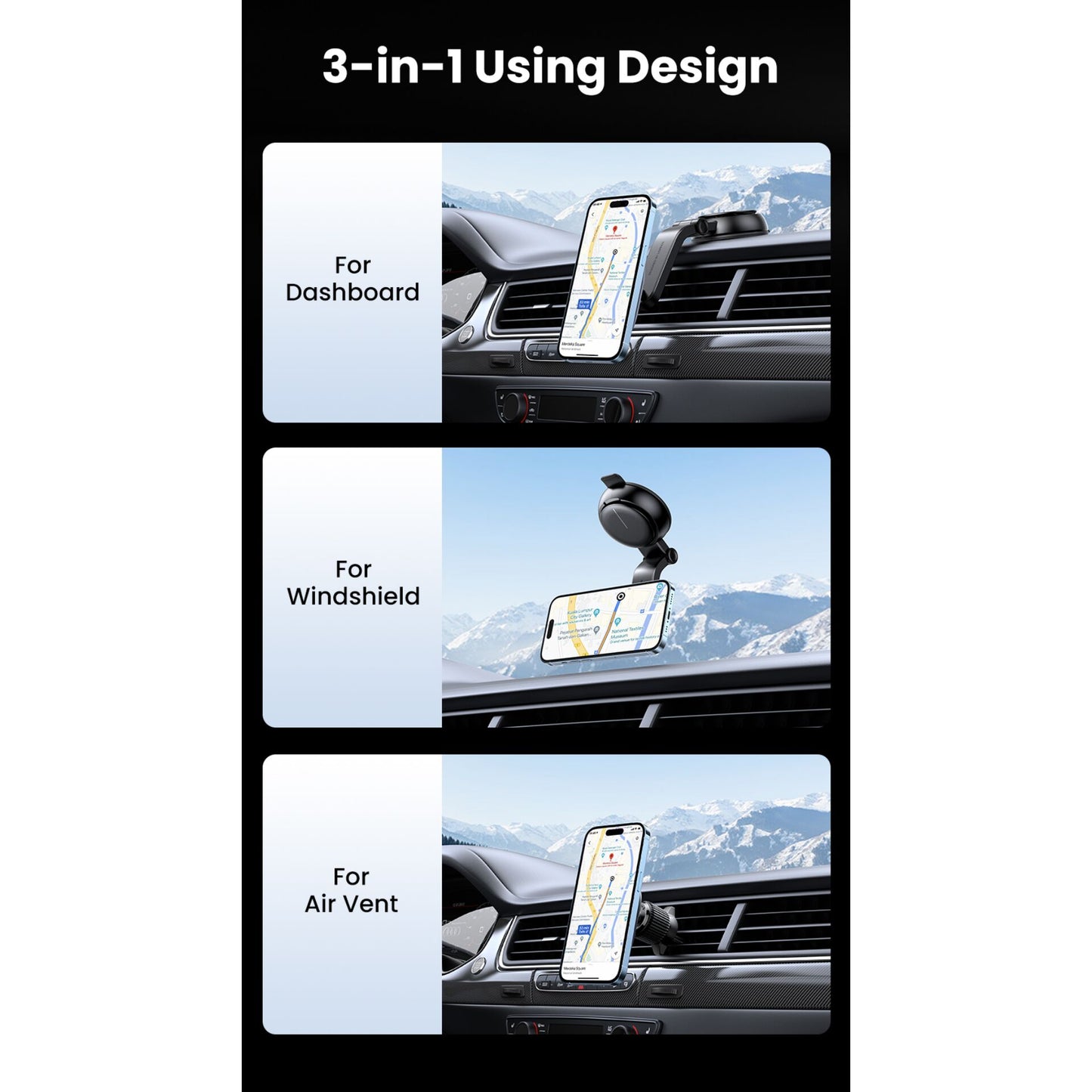 UGREEN Magnetic Car Wireless Charger