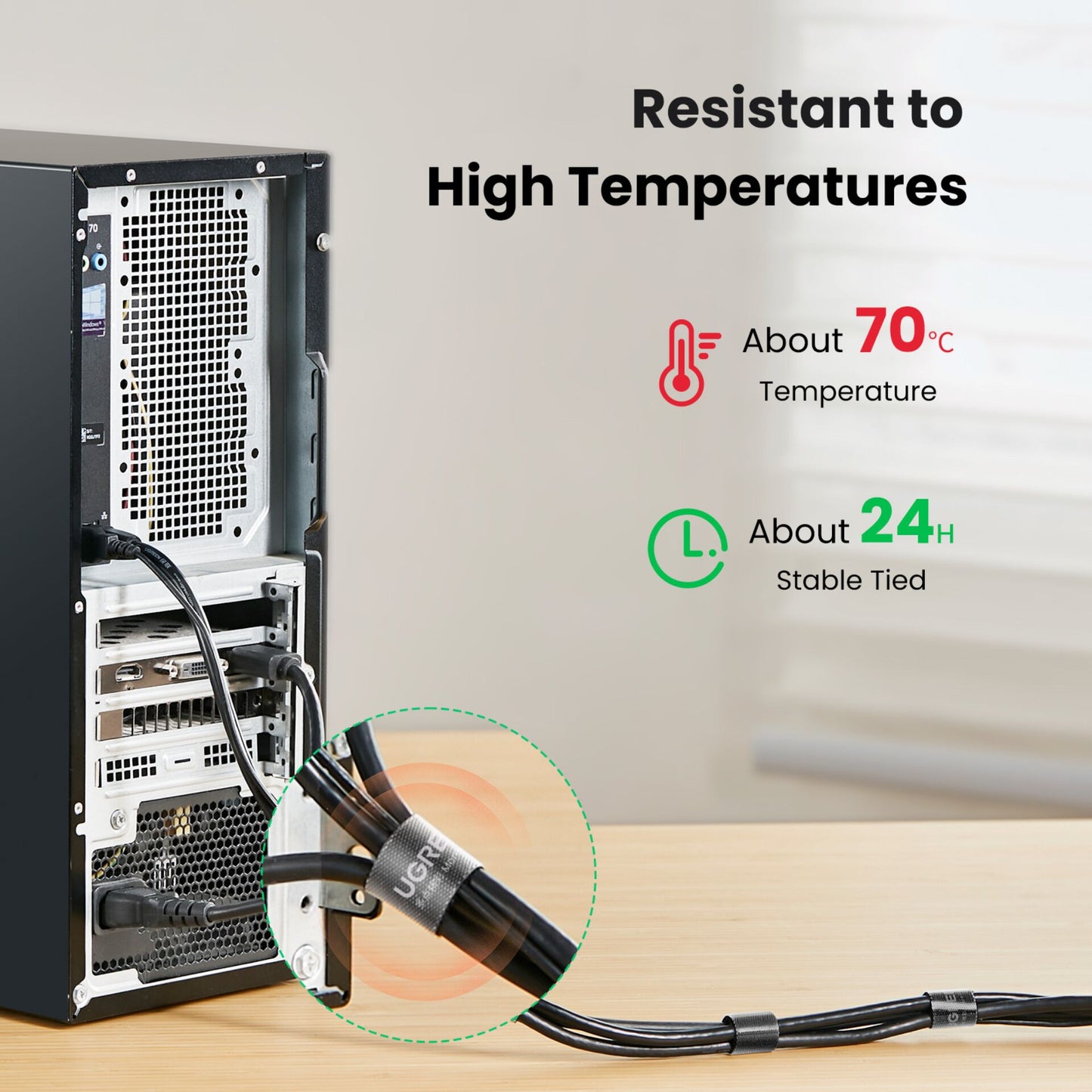 UGREEN Cable Organizer 2m Black