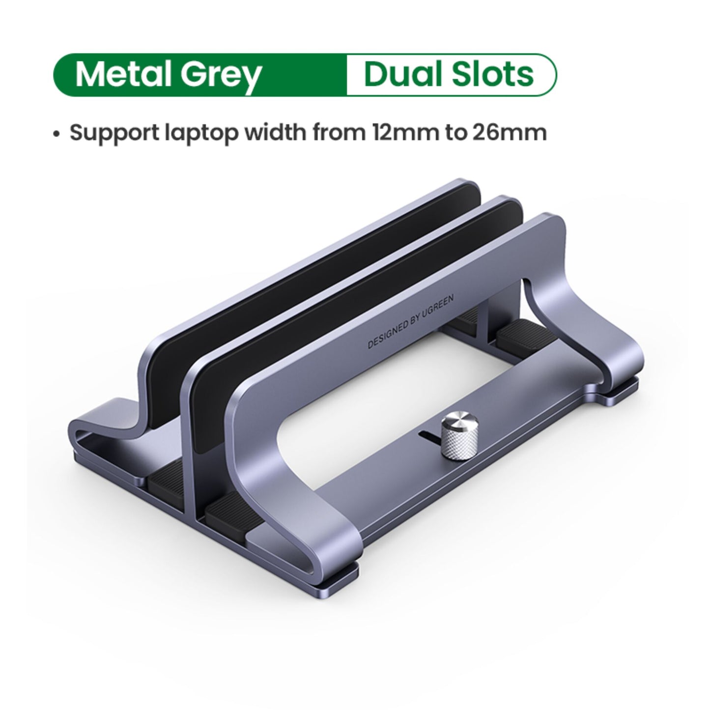 UGREEN Vertical Laptop Stand Dual-slot
