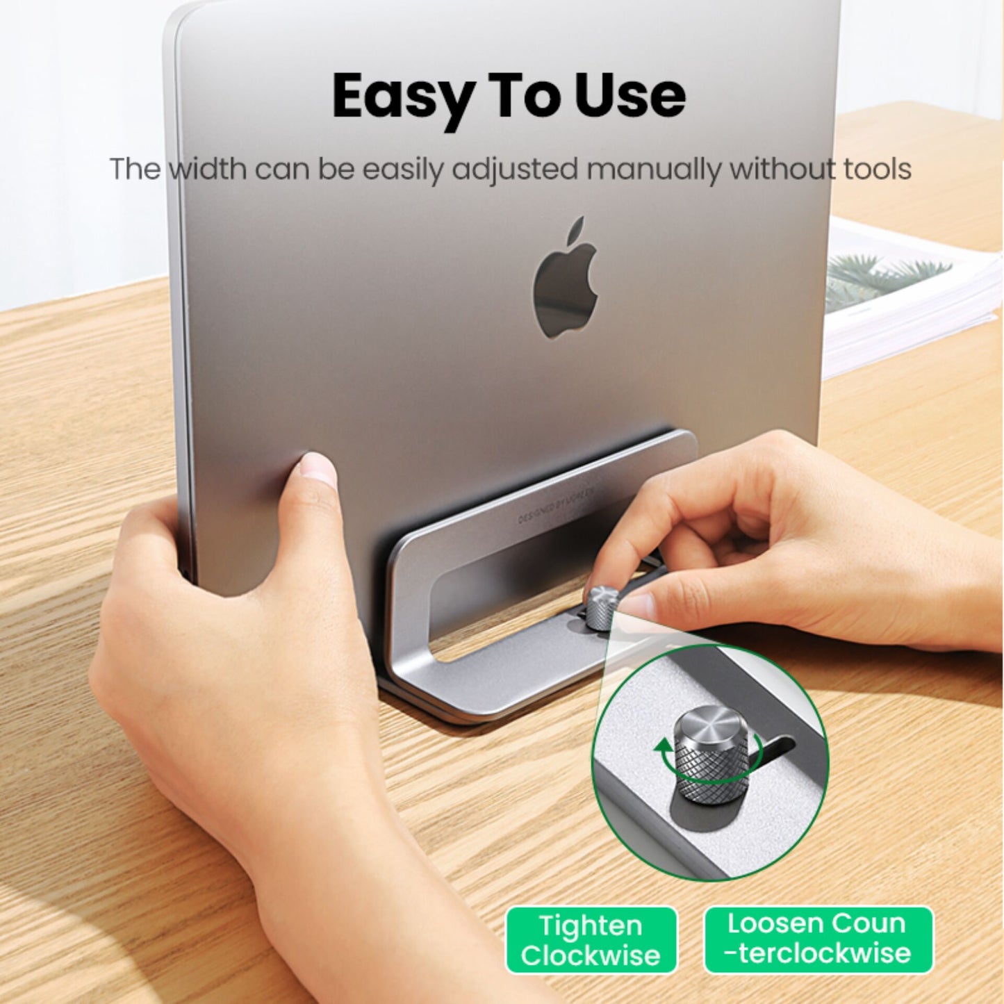 UGREEN Vertical Laptop Stand Dual-slot