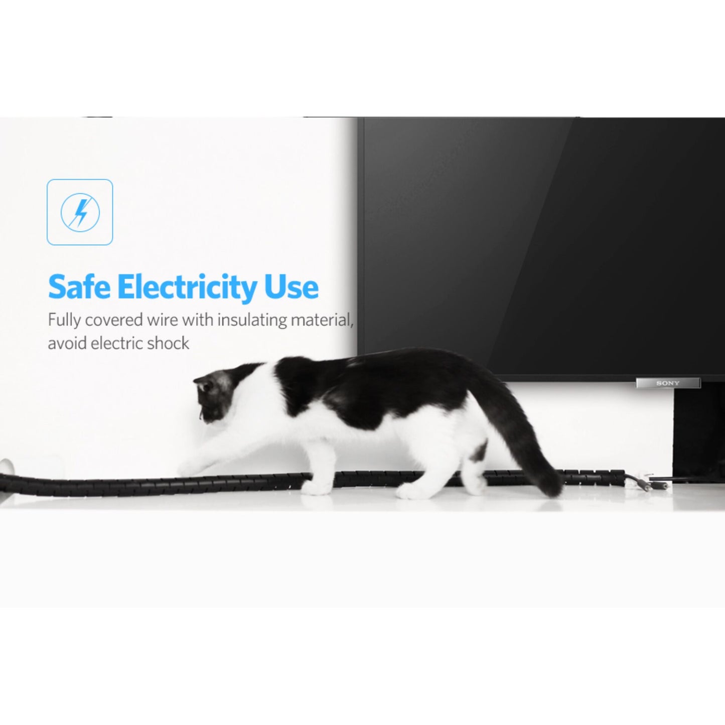 UGREEN Protection Tube DIA 25mm 3m Black