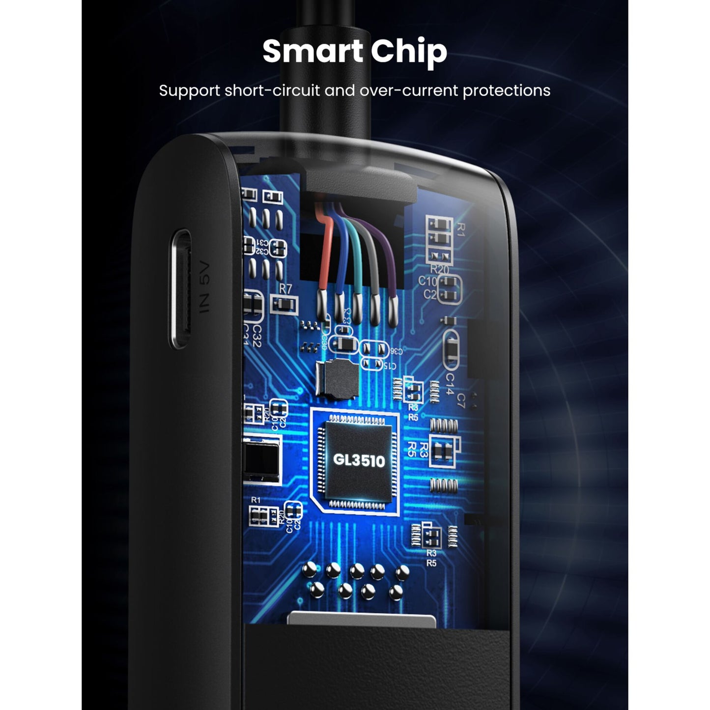 UGREEN USB 3.0 4-Port Hub 1m Black