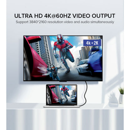 UGREEN USB-C Male to Type C Male Cable  1.5m Gray