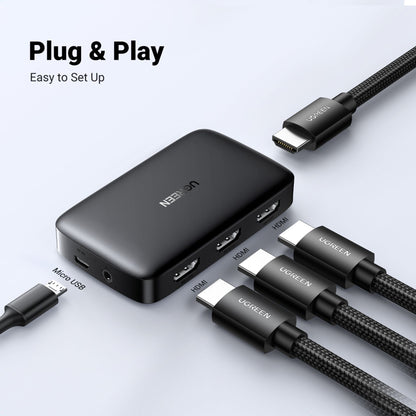 UGREEN HDMI Switcher 3 In 1 Out 4K