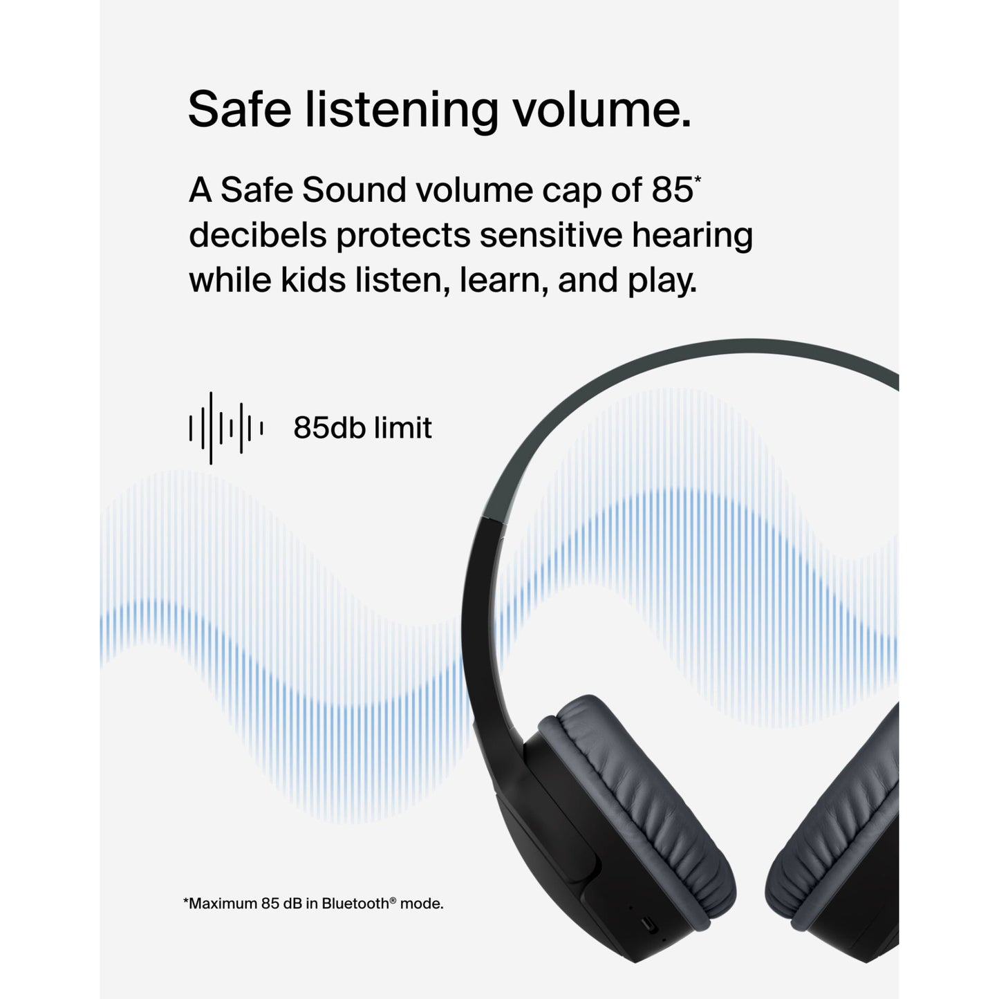 Belkin Soundform Mini-On-Ear for Kids BT USB-C black AUD002btBKV3
