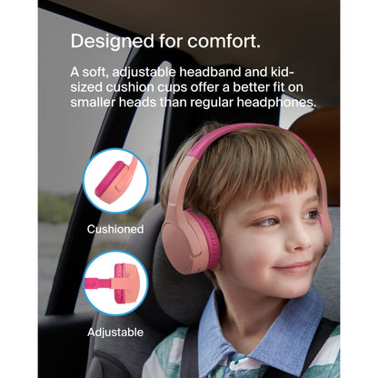 Belkin Soundform Mini-On-Ear for Kids BT USB-C pink AUD002btPKV3
