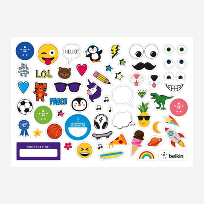 Belkin Soundform Mini-On-Ear for Kids BT USB-C white AUD002btWTV3