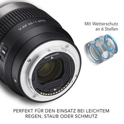 Samyang V-AF T 1,9/20  FE Sony E