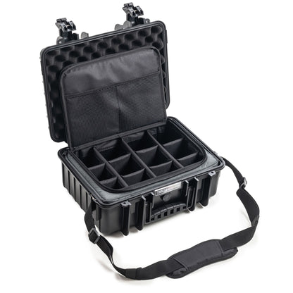 B&W Outdoor Case Type 4000 black with Photo Bag