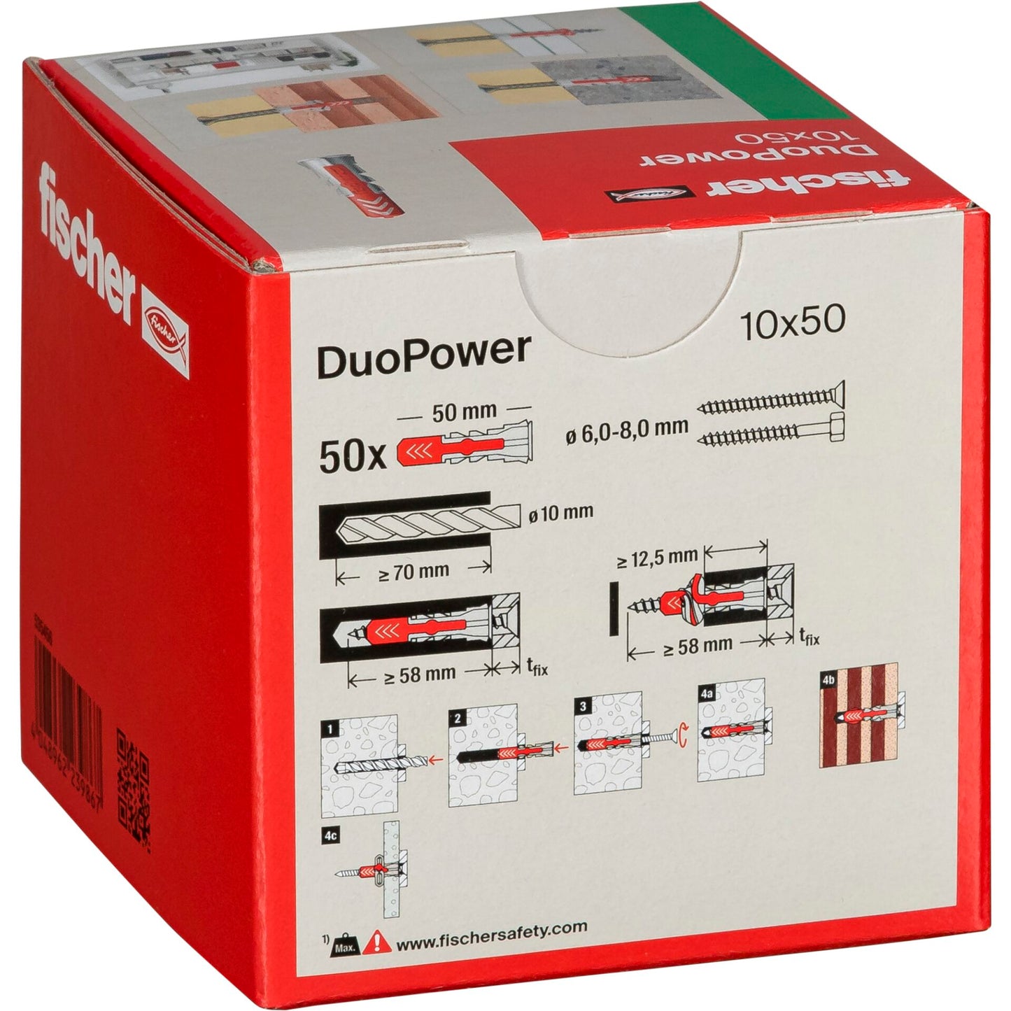 Fischer DUOPOWER 10x50 50 pcs