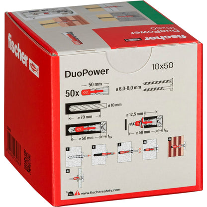 Fischer DUOPOWER 10x50 50 pcs
