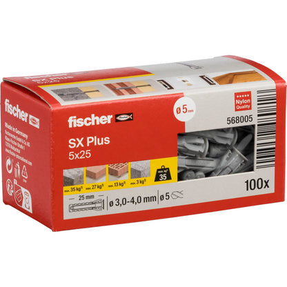 Fischer plug SX 5x25 100 pcs.