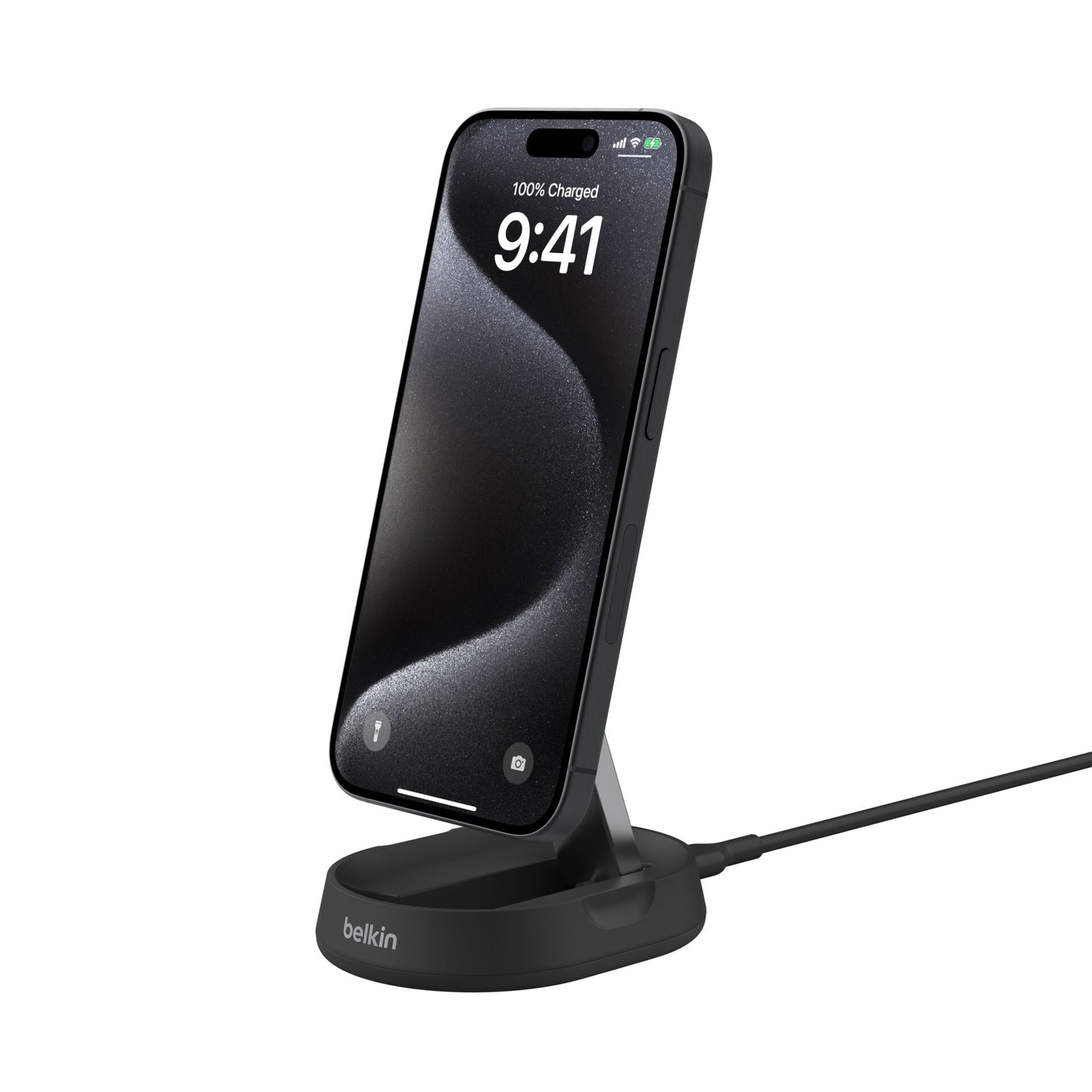 Belkin BOOST Charge Pro Qi2 15W magn.Charg.Stand bl. WIA008btBK