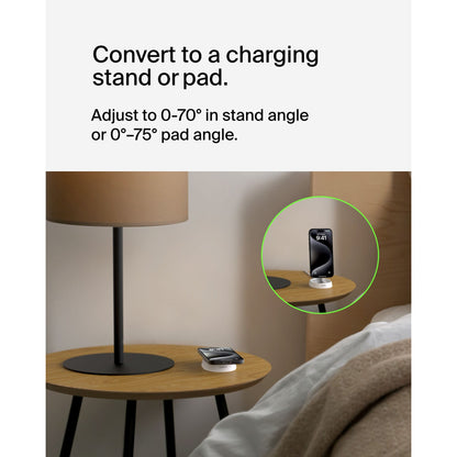 Belkin BOOST Charge Pro Qi2 15W magn.Charg.Stand wh. WIA008btWH
