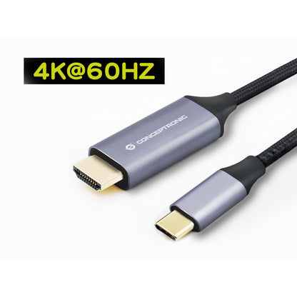 Conceptronic ABBY10G USB-C to HDMI-Cable, 4K 60Hz