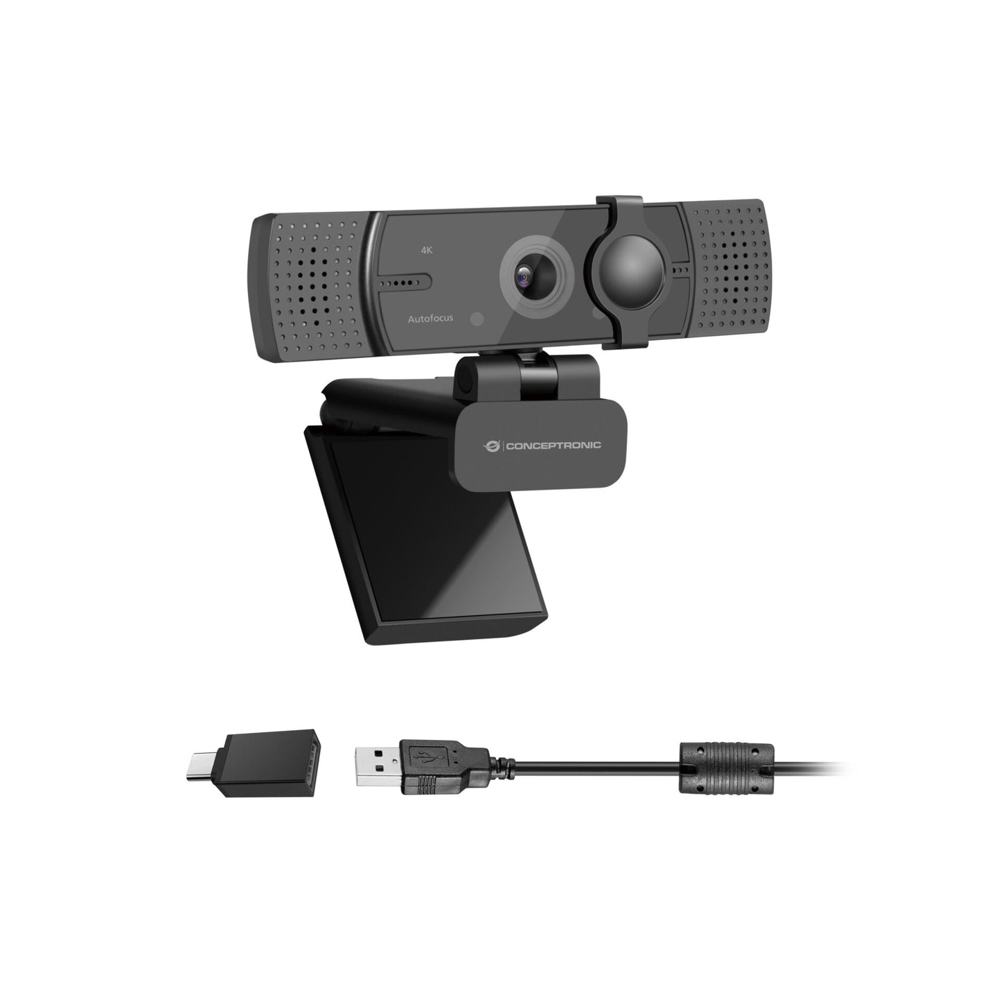 Conceptronic AMDIS07B 4K-UltraHD Autofocus-Webcam